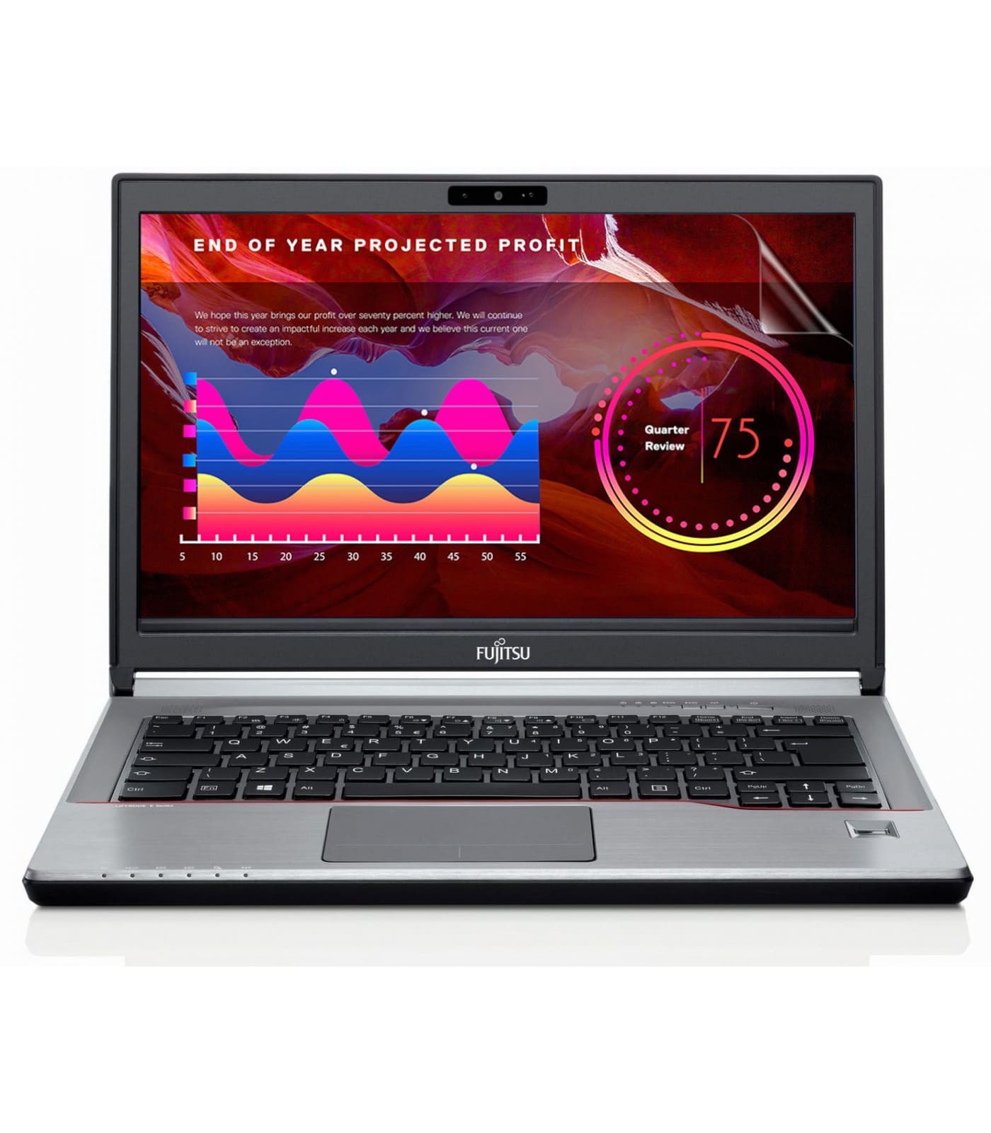 Poleasingowy laptop Fujitsu Lifebook E734 z procesorem i5 w klasie A-